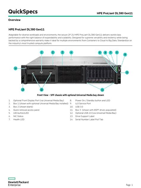 hpe quickspecs
